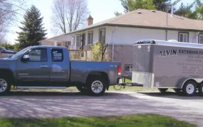 Alvin Exterior Cleaning service truck